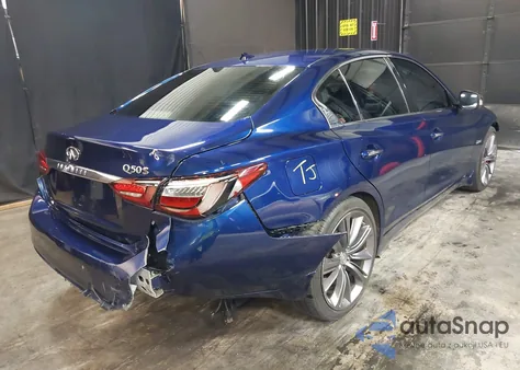 2019 Infiniti Q50 3.0T Red Sport 400 z USA, uszkodzony, nr VIN JN1FV7AR0KM830378